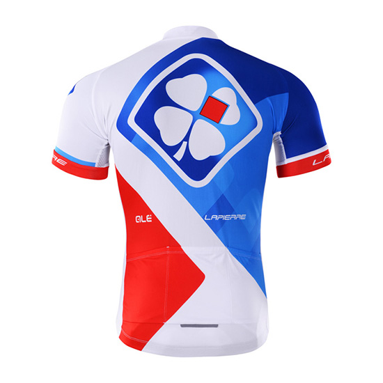 Maglia FDJ Manica Corta 2017 bianco e azzurro - Clicca l'immagine per chiudere